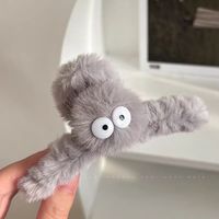 Pinces à cheveux en peluche mignonnes pour l'automne et l'hiver, pinces requin haut de gamme pour femmes, accessoires pour cheveux arrière de la tête
