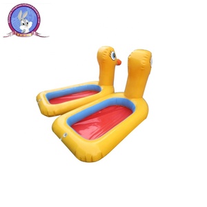 Aufblasbares gelbes Enten-Wasserspielzeug, aufblasbares Wasserspielzeug, aufblasbares Entenboot - Product Image 1