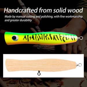 Señuelo de Pesca YAJIE Wooden Wave Crawler, 215 mm, 120 g, Señuelo Duro Biomimético para Pesca de Atún en Alta Mar - Product Image 4