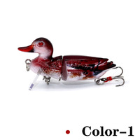 Vente en gros Simulation de canard multi-sections 8cm/10.6g eau flottante Mino engins de pêche matériau ABS faux appâts Source fabricants