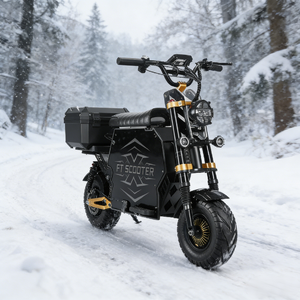 Trottinette électrique double moteur 12000W, batterie amovible 72V100AH, autonomie 300km, déverrouillage NFC, support compartiment à bagages - Product Image 1