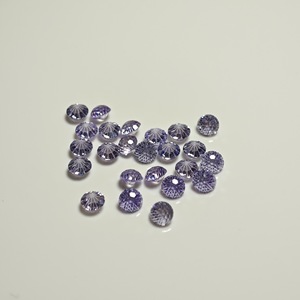 Zircon Round Brilliant Cut 4.0mm Turn Blue For Earring Making Jewelry Findings Beads - Product Image 4