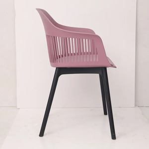 Fauteuil moderne de restaurant de conception de mode siège de coussin en plastique de pp dinant la <span class=keywords><strong>chaise</strong></span> avec des jambes en métal - Product Image 5