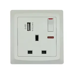 British Standard Home Modern 13 a Universal Furniture USB Wall Socket Switches/electrical Accessories/home BS Standard 13A