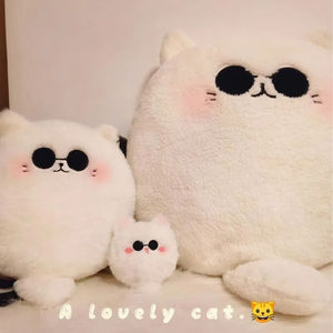 10CM Animal Cat Ball Bag Accesorios Regalos de moda Colgante Llaveros Jujutsu Kaisen Gojo Satoru Peluche Anime Juguete de peluche - Product Image 3