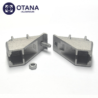 Profilés de fenêtres en aluminium, joint d'angle, profilé en aluminium coulé pour cadre de fenêtre, connecteur d'angle de fenêtre, coin mobile de fenêtre AC01