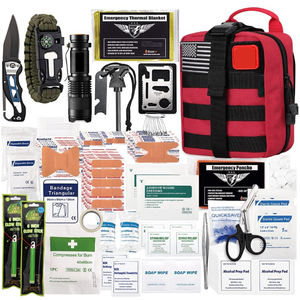 Kit de Supervivencia de 250 Piezas, Kit de Primeros Auxilios, Equipo de Emergencia para Exteriores, Bolsa de Trauma para Camping, <span class=keywords><strong>Barco</strong></span>, Caza, Senderismo, Hogar y Auto - Product Image 1