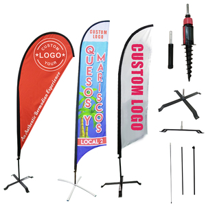 Drapeau plume de bienvenue pour le fitness, Drapeau plume en promotion, Drapeau plume pour le marketing d'entreprise, Bannière extérieure en tissu polyester, Meilleures ventes - Product Image 1