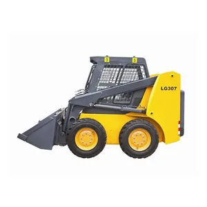 High quality and cheap price machine skid steer loader LON-KING LG307 with all working attachments for sale