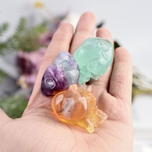 Cristales de Fluorita en Forma de Corazón de Alta Calidad al por Mayor, Gemas Decorativas de Feng Shui para Sanación y Decoración - Product Image 6