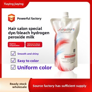 Crema Decolorante per <span class=keywords><strong>Capelli</strong></span> Semi-Permanente a Base Vegetale Jiaying Double Oxygen Milk Melatonin di Alta Qualità 6-12% Protezione del <span class=keywords><strong>Colore</strong></span> - Product Image 2