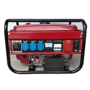 3kva 3kw 3 three Phase Electric Start Portable Gasoline Petrol Engine Generator Homemade