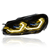 Feux de voiture AKD pour Golf 6 2009-2012 R20 Golf6 MK6, phares LED dynamiques, modification et mise à niveau, DRL, yeux de laveur, design M4 G22