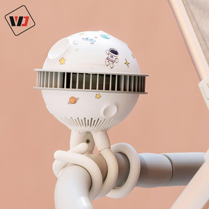 Ventilador inteligente para cochecito de bebé, dispositivo silencioso y recargable por USB - Product Image 5