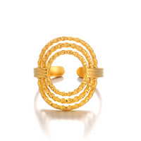 Cincin Lingkaran Minimalis Baja Anti Karat Gaya Eropa dan Amerika, Cincin Jari Desain Unik Trendi dan Serbaguna