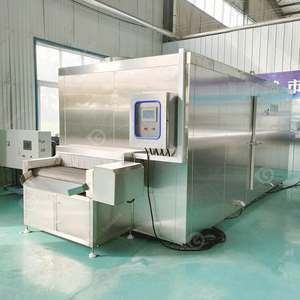 Ammoniac 500 kg/H Plaque Frozen Tunne Belt Fluidisé Icecrem <span class=keywords><strong>Le</strong></span> <span class=keywords><strong>plus</strong></span> <span class=keywords><strong>petit</strong></span> Tunnel de refroidissement Iqf Crevettes Congélateur en spirale - Product Image 3