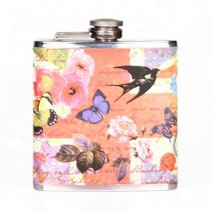 Best Selling Custom Logo Printed <b>Wrapping</b> <b>Paper</b> Stainless Steel Hip Flask - Product Image 2