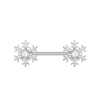 Acier inoxydable Zircon Mamelon Anneau Corps Piercing Bijoux Mode Moules Conception Sexe Cristal Mamelon Bijoux