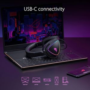 Auriculares para Juegos Dinámicos Rog Delta S al por Mayor, Controladores de 50 mm, Micrófono con Cancelación de Ruido USB-C para PC, Mac, Nintendo Switch, PS4, PS5 - Product Image 5