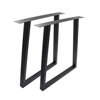 Pied de meuble en métal incliné, Support de placard et Table basse, Protection des pieds, 100-400mm, 1 ou 4 pièces