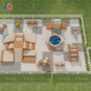 Nouveau design de blocs de construction <span class=keywords><strong>Beige</strong></span> Soft Play piscines <span class=keywords><strong>à</strong></span> <span class=keywords><strong>balles</strong></span> de location commerciales intérieures et extérieures équipement de terrain de jeu pour enfants et bébés - Product Image 1