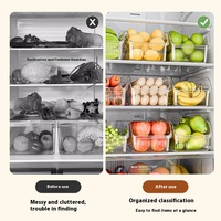 Boîte de rangement rectangulaire pour congélateur Xing You, en PET de qualité alimentaire, écologique, durable, multifonctionnelle, grande capacité, organisateur de cuisine