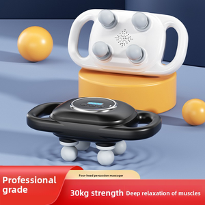 Pistola de Masaje Muscular Cuádruple, Masajeador Multifuncional Totalmente Automático, Masajeador Eléctrico de Mano para Todo el Cuerpo, Relajante, Silencioso, Musical - Product Image 3