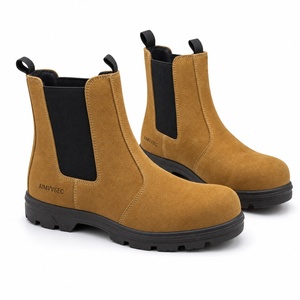 AIMVVSEC Men <strong>Women</strong> ESD Anti-Static Safety Shoes <strong>Steel</strong> <strong>Toe</strong> <strong>Cap</strong> Slip On Leather Work <strong>Boots</strong> for Construction Factory Custom Logo - Product Image 2