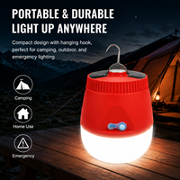 Lanterne de camping LED portable, lampe de pêche en plastique, lampe de randonnée, lumière de camping longue durée à LED extensible