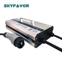 Chargeur de batterie automatique 72V pour bus touristique, chargeur intelligent rapide sans entretien 72V 25A pour batterie au plomb-acide pour voiturette de golf, véhicule électrique