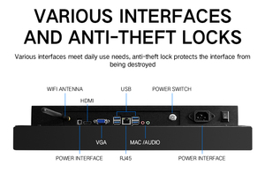 23.6 27 32 इंच स्व-ऑर्डर कियोस्क टच स्क्रीन भुगतान कियोस्क स्वयं सेवा भुगतान कियोस्क एनएफसी भुगतान टर्मिनल - Product Image 4
