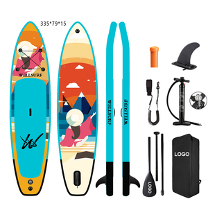 ผลิตบอร์ดยืนพายแบบเป่าลม ขนาด 335 ซม. 11 ฟุต ยี่ห้อ SUP Stand up Aufblasbares Board Sup Padel Surfbrett SUP Paddle Board - Product Image 2