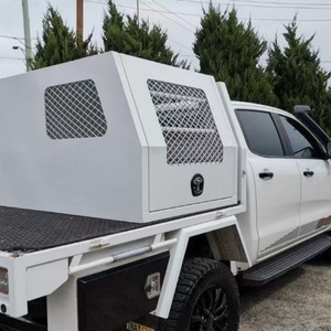 HR Brand 1800mm Waterproof Powder Coated Aluminum Ute Canopy Welded Seams 4x4 Featuring Dog Box Cage <b>Tool</b> <b>Boxes</b> Lockable Design - Product Image 4