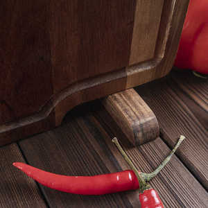Tabla de cortar de madera de acacia rectangular multifuncional para carne, verduras, pizza y bistec - Product Image 2