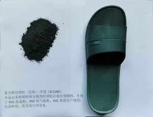 Nhà Máy Trực Tiếp Đa Màu Sắc Hỗn Hợp Bột Màu Sắc Tố Bột Màu Xanh Lá Cây Quân Đội Cho PVC Pha Lê Giày Dép Inflatable Thắt Lưng - Product Image 2