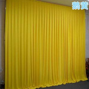 2-voudig vouwbaar melksijden elastisch gordijnstof kreukvrij ivoor podium achtergrondgordijn voor bruiloft evenement decoratie - Product Image 5