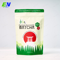 Sachets en plastique refermables de qualité supérieure avec fermeture éclair, barrière protectrice, pour thé aux herbes et poudre de matcha, 30g, 100g, 500g, faible MOQ