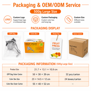Exprimidor <span class=keywords><strong>Manual</strong></span> de Cítricos de Aleación de Aluminio, Grande, 500g, para Limón, Naranja, Pomelo, para Cocina, Restaurante, Personalizado, OEM, Venta al Por Mayor - Product Image 6