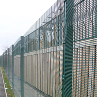 358 Staal Warmtebehandeld Tuinhek Anti-Diefstal Hoge Veiligheid Elektrisch Hek PVC Gecoat Eenvoudig te Monteren Aanpasbare Afmetingen