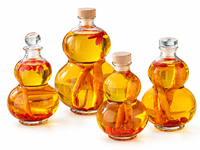 Bouteille en verre en forme de gourde de 500 ml, pot hermétique pour le stockage de vin de ginseng, bouteille de stockage de liqueur avec bouchon en caoutchouc – Offre Spéciale