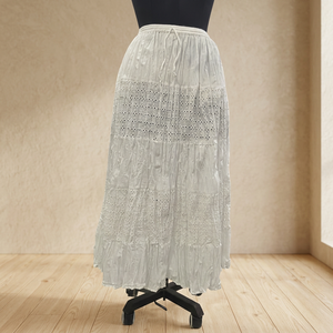 high quality Women's Bohemian cotton <b>elastic</b> <b>Skirt</b> All Seasons Assorted Colours design casual trending boho hippie fashion - Product Image 3