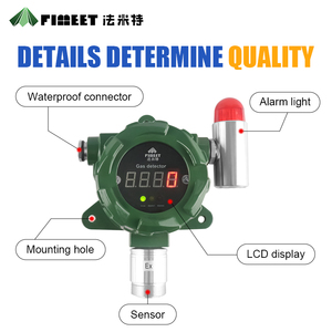Alarme de Gás FMT para Cozinhas Residenciais e Restaurantes Detecta Vazamentos de Gás CO O2 H2S LEL Alarme Sonoro e Luminoso em ABS - Product Image 5