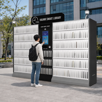 HAUMR Library Holds Locker RemoteLocker LibCabinet Kiosco de autoservicio para entrega y devolución de libros para centros comunitarios