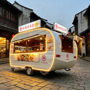 Custom Shaped Mobile Street Kitchen Cart for Coffee Burger Snack Business Outdoor Vending Food Trailer - Product Image 2