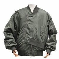 Chaqueta Bomber para Hombre, Cierre Asimétrico, Talla Grande, Nailon Cortavientos, Múltiples Bolsillos, Estilo Urbano, Personalizable con Logotipo, OEM, Alta Calidad