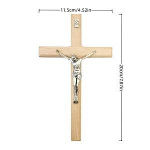 Fatto a mano religioso fai da te artigianato in legno grande croce decorazioni appese a parete gesus ciondolo croce in legno Charm Catholic muro <span class=keywords><strong>segni</strong></span> - Product Image 3
