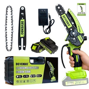 Mini tronçonneuse sans fil portable de 6 pouces avec couvercle anti-éclaboussures et verrou de sécurité, légère - Product Image 2