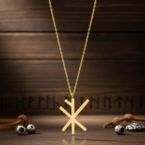 Collier en argent sterling 925 fait main, design symbole viking, élégant et tendance, vente en gros turque - Product Image 3