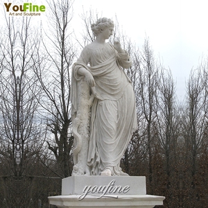 Sculpture classique de la mythologie grecque, grande taille, statue d'Athéna en marbre - Product Image 3
