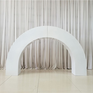 Nouveau support LED en acier inoxydable en forme d'arche de FURUN LEDA, style simple, vente en gros pour la décoration de fond de scène de mariage - Product Image 2